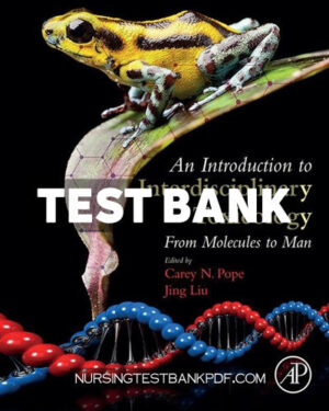 Test Bank for An Introduction to Interdisciplinary Toxicology 1st Edition by Pope