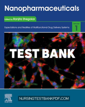 Test Bank for Nanopharmaceuticals by Elsevier