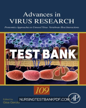Test Bank for Proteomics Approaches to Unravel Virus Vertebrate Host Interactions by Academic Press
