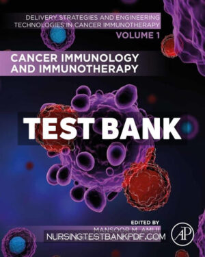 Test Bank for Cancer Immunology and Immunotherapy by Academic Press