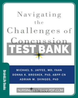 Test Bank for Navigating the Challenges of Concussion by Jaffee