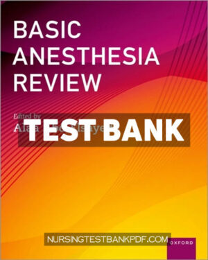 Test Bank for Advanced Anesthesia Review by Abd-Elsayed