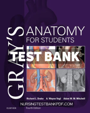 Test Bank for Grays Anatomy for Students 4th Edition by Drake