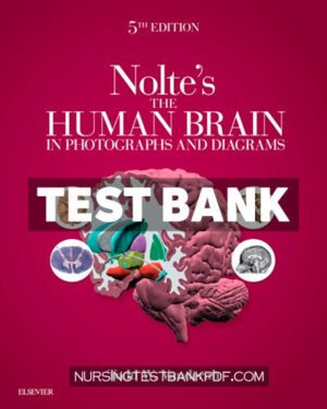 Test Bank for Noltes The Human Brain in Photographs and Diagrams 5th Edition by Vanderah