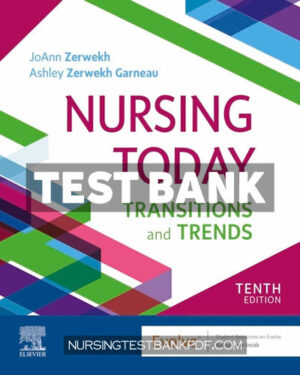 Test Bank for Nursing Today 10th Edition by Zerwekh