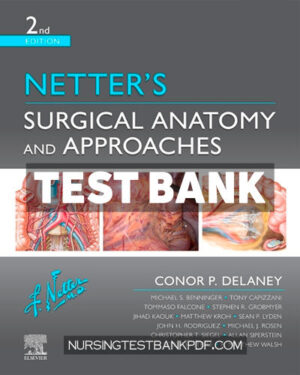 Test Bank for Netters Surgical Anatomy and Approaches 2nd Edition by Delaney
