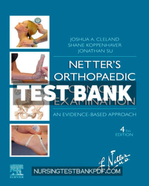 Test Bank for Netters Orthopaedic Clinical Examination 4th Edition by Cleland