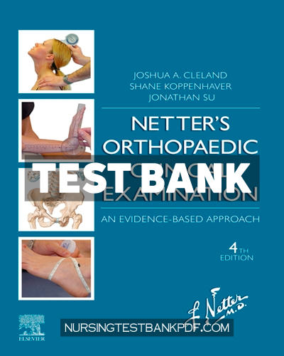9780323695350-TEST-BANK Test Bank for Netters Orthopaedic Clinical Examination 4th Edition by Cleland