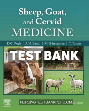 Test Bank for Sheep Goat and Cervid Medicine 3rd Edition by Pugh