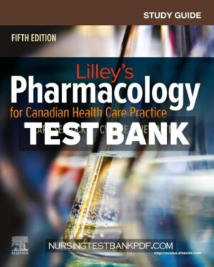 Test Bank for Study Guide for Pharmacology for Canadian Health Care Practice 5th Edition by Sealock