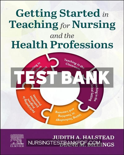 9780323828994-TEST-BANK Test Bank for Getting Started in Teaching for Nursing and the Health Professions 1st Edition by Halstead
