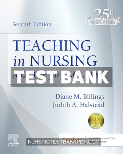 9780323846691-TEST-BANK Test Bank for Teaching in Nursing 7th Edition by Billings