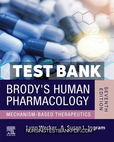 9780323846745-TEST-BANK Test Bank for Brodys Human Pharmacology 7th Edition by Wecker