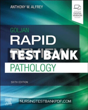 Test Bank for Rapid Review Pathology 6th Edition by Alfrey