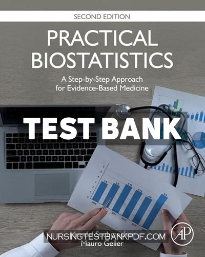9780323898973-TEST-BANK Test Bank for Practical Biostatistics 2nd Edition by Suchmacher