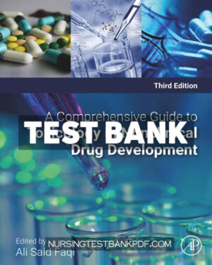 Test Bank for A Comprehensive Guide to Toxicology in Nonclinical Drug Development 3rd Edition by Faqi
