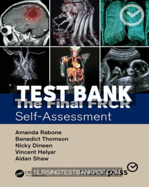 Test Bank for The Final FRCR 1st Edition by Rabone