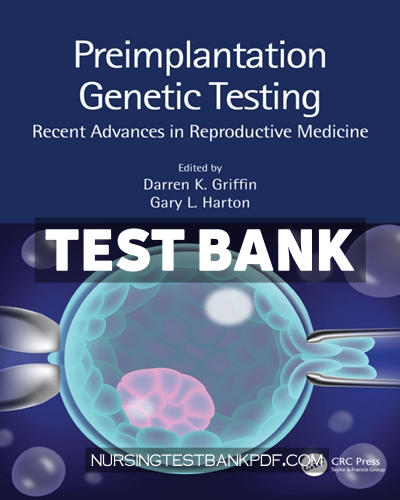 9780429820304-TEST-BANK Test Bank for Preimplantation Genetic Testing 1st Edition by Griffin
