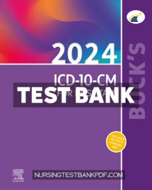 Test Bank for Bucks 2024 ICD 10 CM for Hospitals by Elsevier