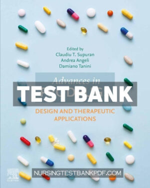 Test Bank for Advances in Prodrugs 1st Edition by Supuran