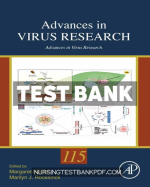 Test Bank for Advances in Virus Research 1st Edition by Kielian