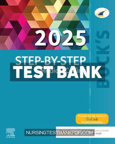 9780443260650-TEST-BANK Test Bank for Bucks Step by Step Medical Coding 2025 Edition by Elsevier