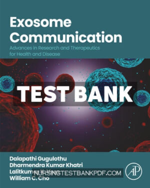 Test Bank for Exosome Communication by Gugulothu