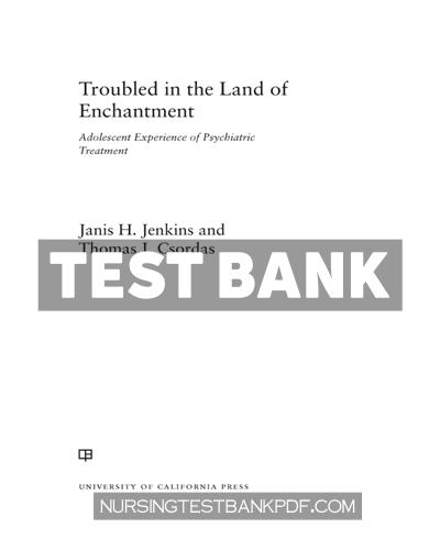 9780520975019-TEST-BANK Test Bank for Troubled in the Land of Enchantment 1st Edition by Jenkins