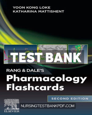 Test Bank for Rang and Dales Flashcards 2nd Edition by Loke