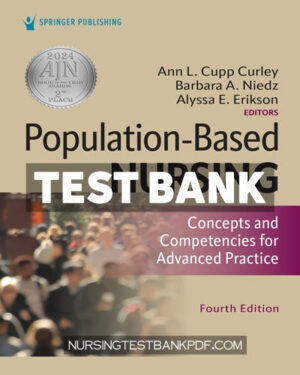 Test Bank for Population Based Nursing 4th Edition by Curley