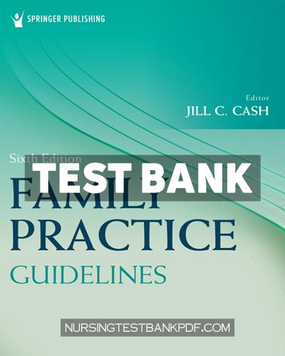 9780826166050-TEST-BANK Test Bank for Family Practice Guidelines 6th Edition by Cash