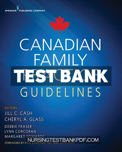 9780826194978-TEST-BANK Test Bank for Canadian Family Practice Guidelines 1st Edition by Cash