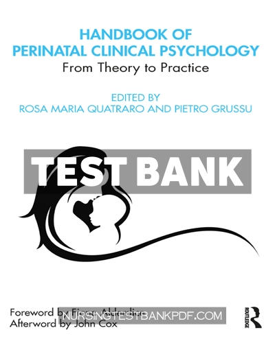 9781000027914-TEST-BANK Test Bank for Handbook of Perinatal Clinical Psychology 1st Edition by Quatraro