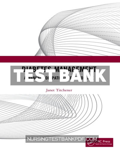 9781000046137-TEST-BANK Test Bank for Diabetes Management 1st Edition by Titchener