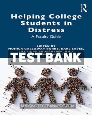 Test Bank for Helping College Students in Distress 1st Edition by Sauerheber