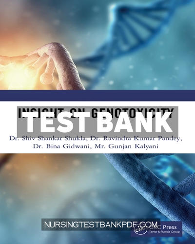 9781000197310-TEST-BANK Test Bank for Insight on Genotoxicity 1st Edition by Shukla