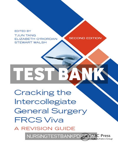 9781000204254-TEST-BANK Test Bank for Cracking the Intercollegiate General Surgery FRCS Viva 2e 2nd Edition by Tang