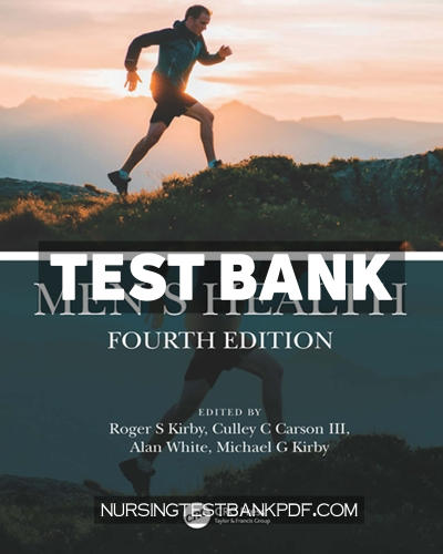 9781000359626-TEST-BANK Test Bank for Mens Health 4e 1st Edition by CRC Press