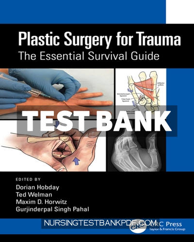 9781000541229-TEST-BANK Test Bank for Plastic Surgery for Trauma 1st Edition by Hobday