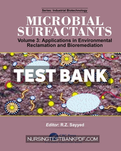 9781000610840-TEST-BANK Test Bank for Microbial Surfactants 1st Edition by Sayyed