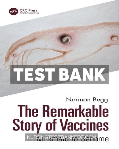 9781000640311-TEST-BANK Test Bank for The Remarkable Story of Vaccines 1st Edition by Begg