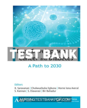 Test Bank for Drug Development for Cancer and Diabetes 1st Edition by Saravanan