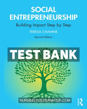 Test Bank for Social Entrepreneurship 2nd Edition by Chahine