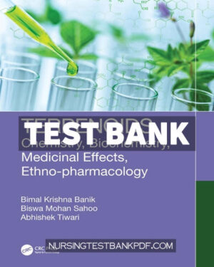 Test Bank for Terpenoids 1st Edition by Banik