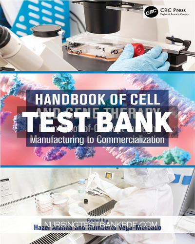 9781000864250-TEST-BANK Test Bank for Handbook of Cell and Gene Therapy 1st Edition by CRC Press