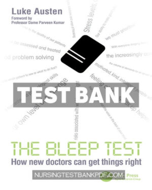 Test Bank for The Bleep Test 1st Edition by Austen
