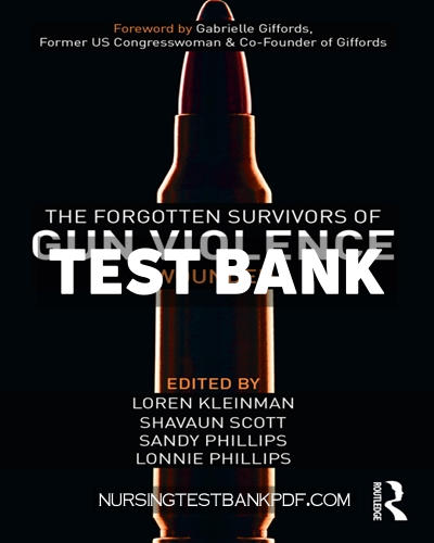 9781000877144-TEST-BANK Test Bank for The Forgotten Survivors of Gun Violence 1st Edition by Kleinman