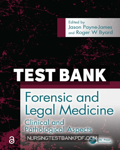 9781000903829-TEST-BANK Test Bank for Forensic and Legal Medicine 1st Edition by Payne-James