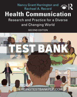 Test Bank for Health Communication 2nd Edition by Harrington