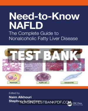 Test Bank for Need to Know NAFLD 1st Edition by Alkhouri